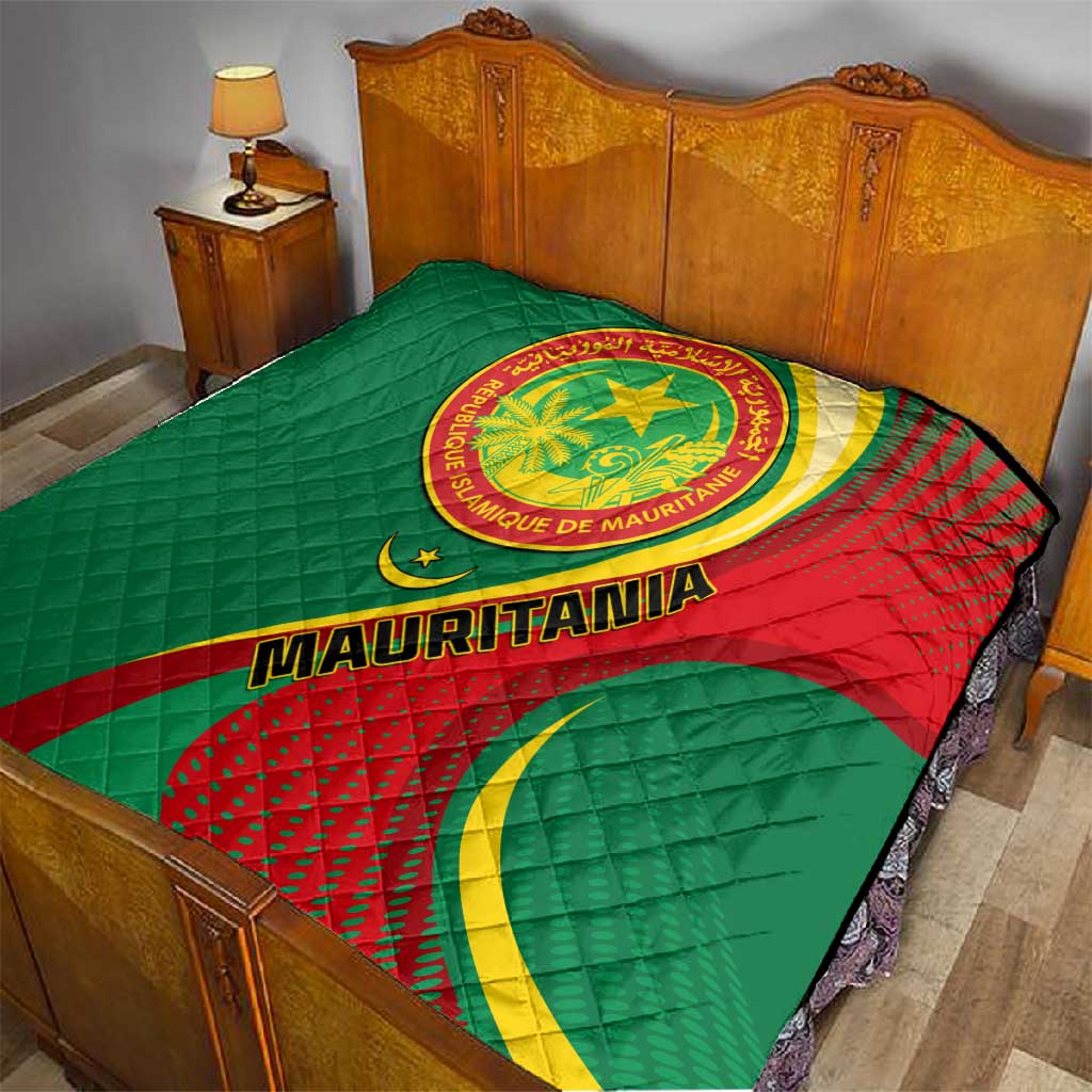 Mauritania Independence Day Quilt with Mauritanian Seal - Special Version LT01