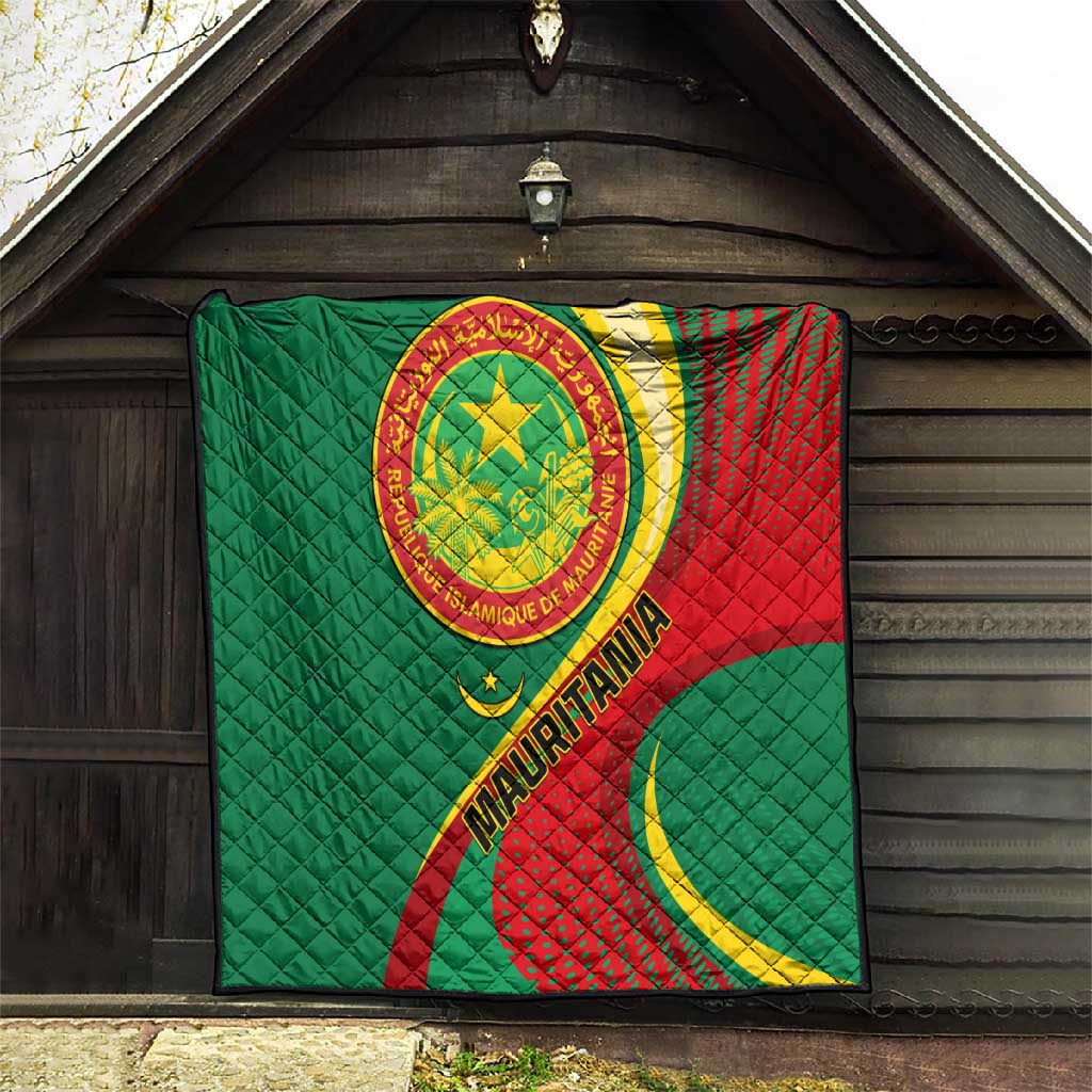 Mauritania Independence Day Quilt with Mauritanian Seal - Special Version LT01