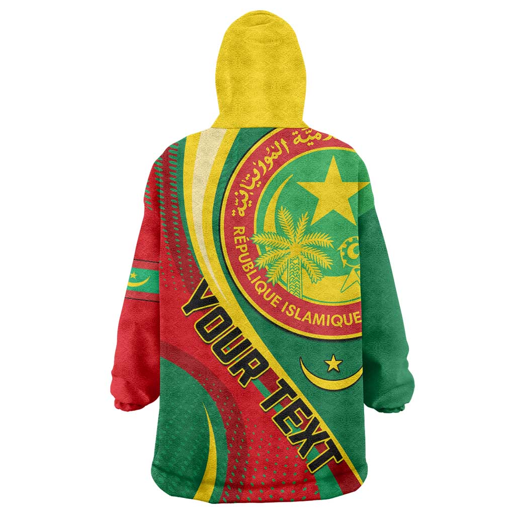 Personalized Mauritania Independence Day Wearable Blanket Hoodie with Mauritanian Seal - Special Version LT01