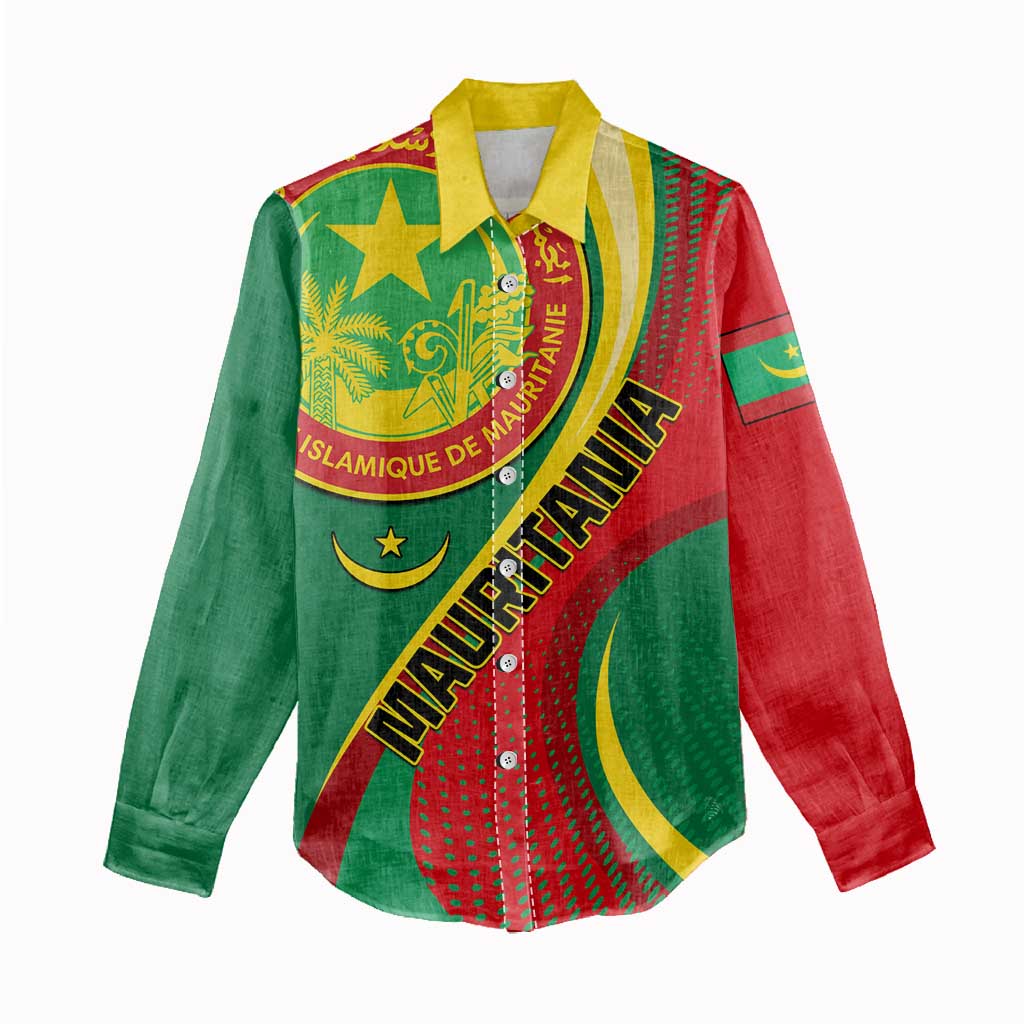 Personalized Mauritania Independence Day Women Casual Shirt with Mauritanian Seal - Special Version LT01