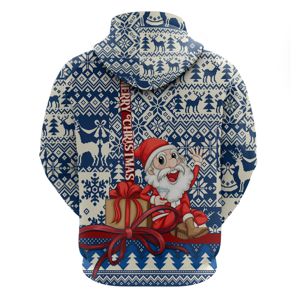 Pennsylvania Christmas Hoodie Santa Claus With Gift Box Xmas Pattern LT01
