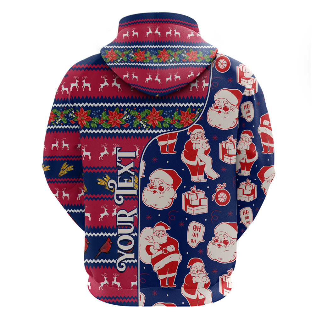 Custom Ohio Christmas Hoodie Santa Claus Pattern Unique Style LT01