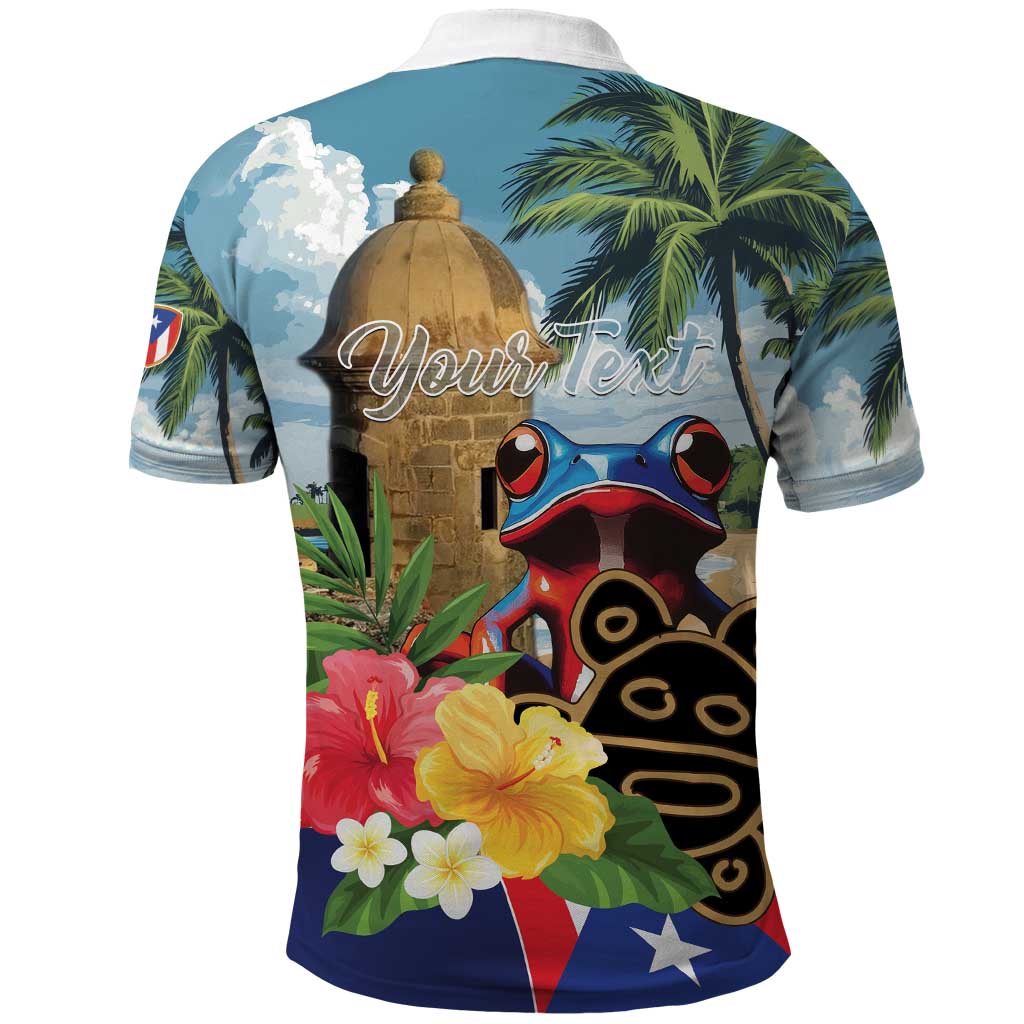 Personalized Boricua El Morro Polo Shirt Puerto Rico Sun Coqui LT01