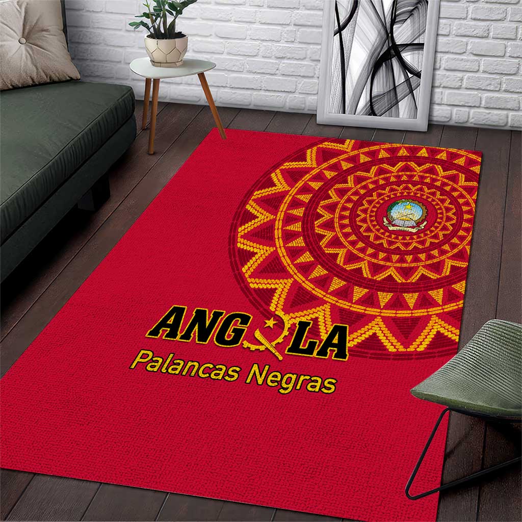 Support Palancas Negras - Red Angola Football Area Rug LT01