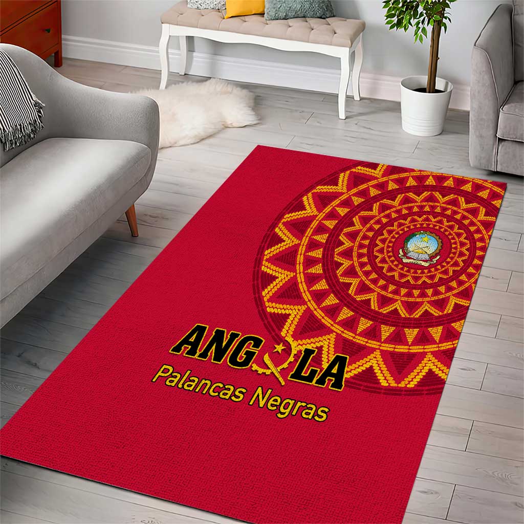 Support Palancas Negras - Red Angola Football Area Rug LT01