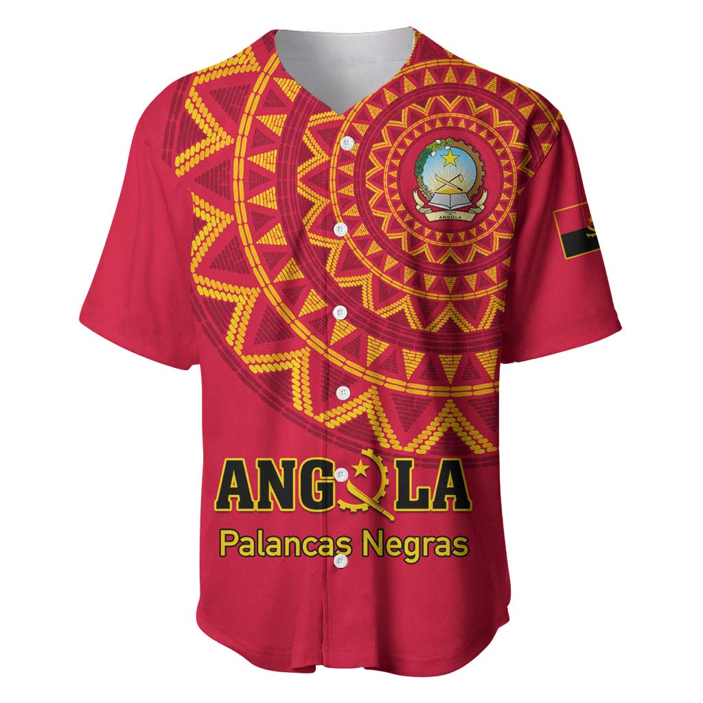 Support Palancas Negras - Red Angola Football Baseball Jersey LT01