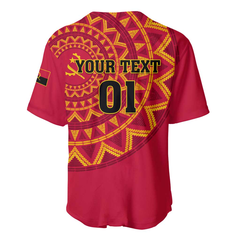 Support Palancas Negras - Red Angola Football Baseball Jersey LT01