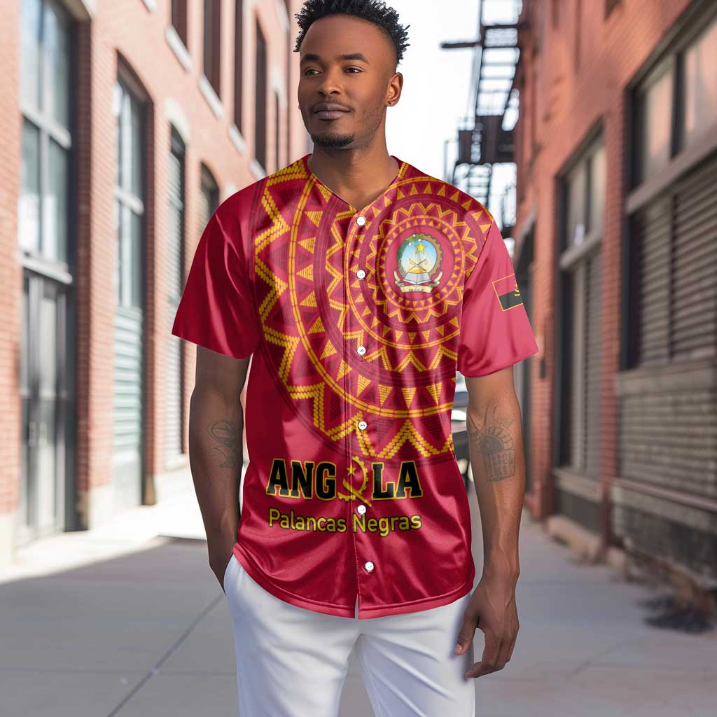 Support Palancas Negras - Red Angola Football Baseball Jersey LT01