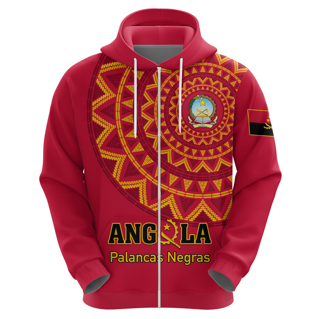 Angola Football Hoodie Go Palancas Negras Red Version LT01