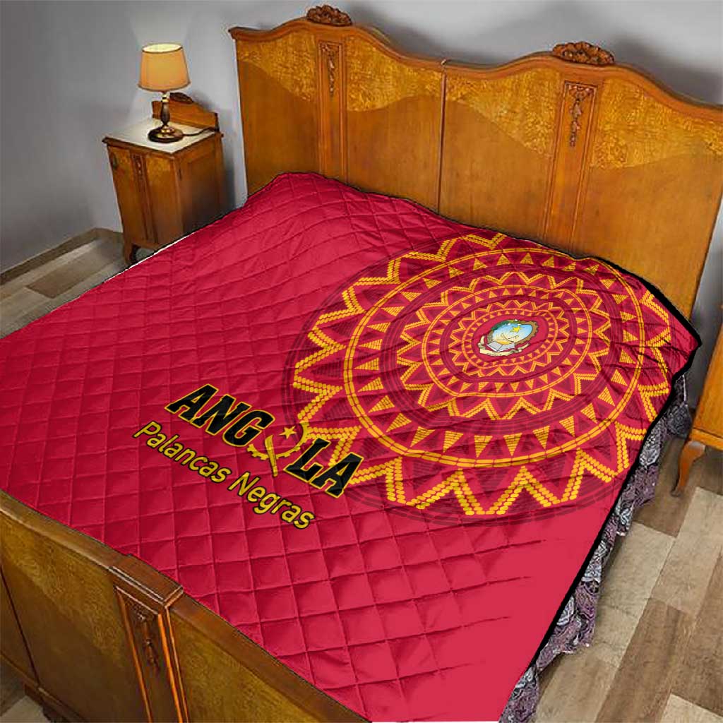 Support Palancas Negras - Red Angola Football Quilt LT01