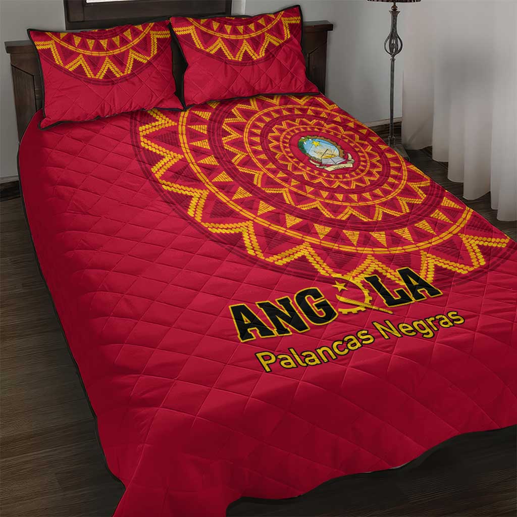 Support Palancas Negras - Red Angola Football Quilt Bed Set LT01