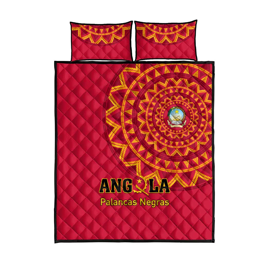 Support Palancas Negras - Red Angola Football Quilt Bed Set LT01