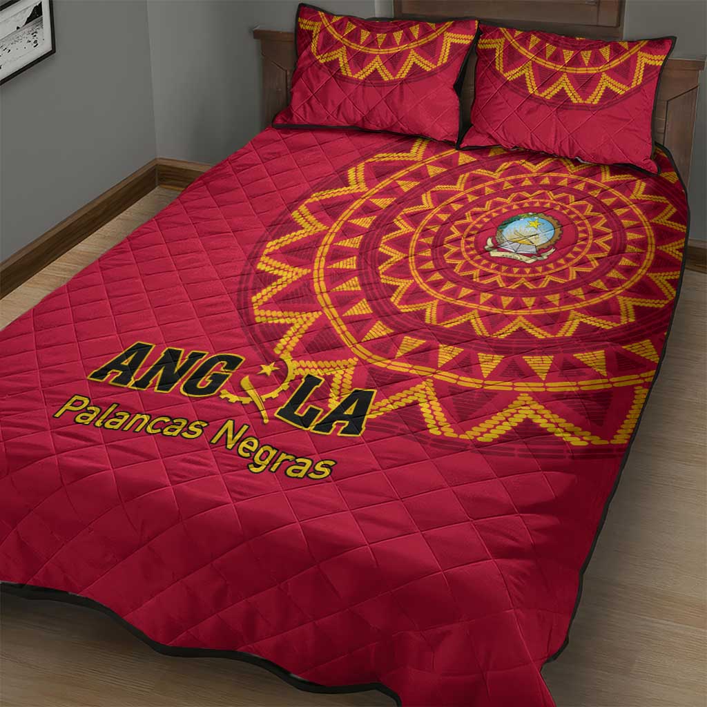 Support Palancas Negras - Red Angola Football Quilt Bed Set LT01