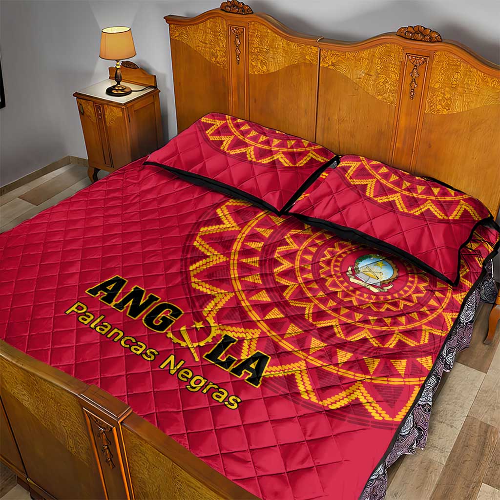 Support Palancas Negras - Red Angola Football Quilt Bed Set LT01