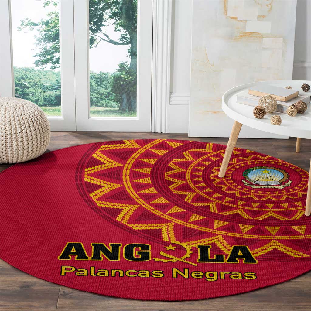 Support Palancas Negras - Red Angola Football Round Carpet LT01