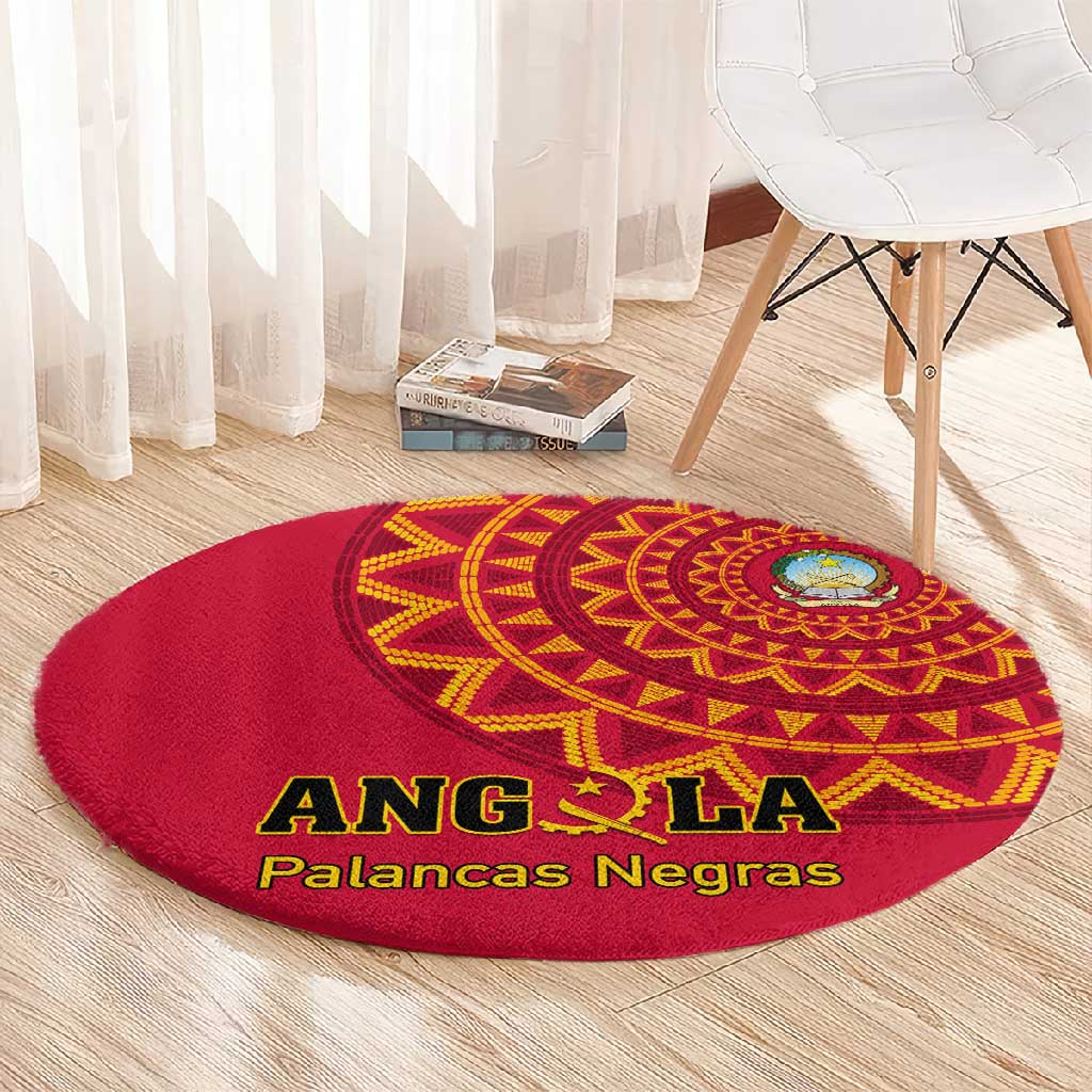 Support Palancas Negras - Red Angola Football Round Carpet LT01