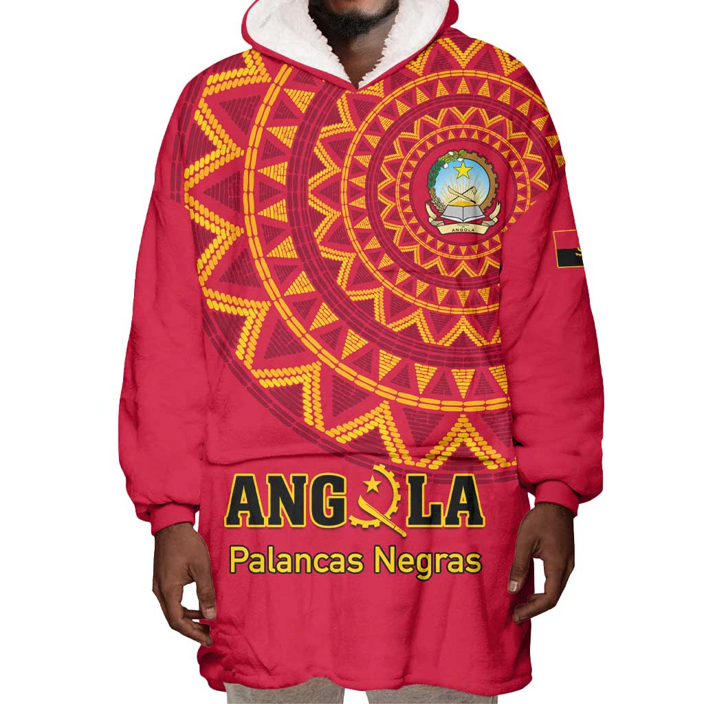 Support Palancas Negras - Red Angola Football Wearable Blanket Hoodie LT01