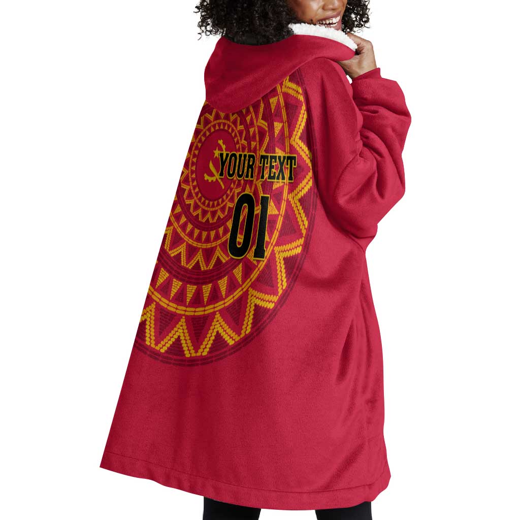 Support Palancas Negras - Red Angola Football Wearable Blanket Hoodie LT01