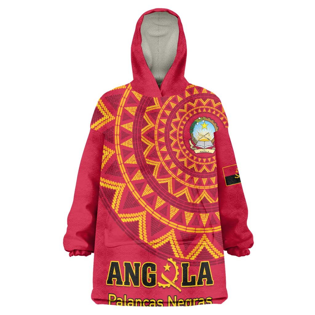 Support Palancas Negras - Red Angola Football Wearable Blanket Hoodie LT01