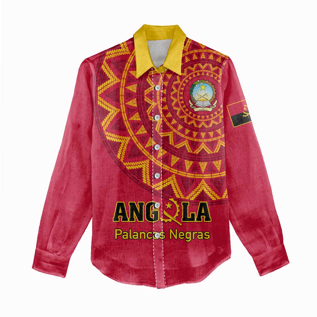 Support Palancas Negras - Red Angola Football Women Casual Shirt LT01