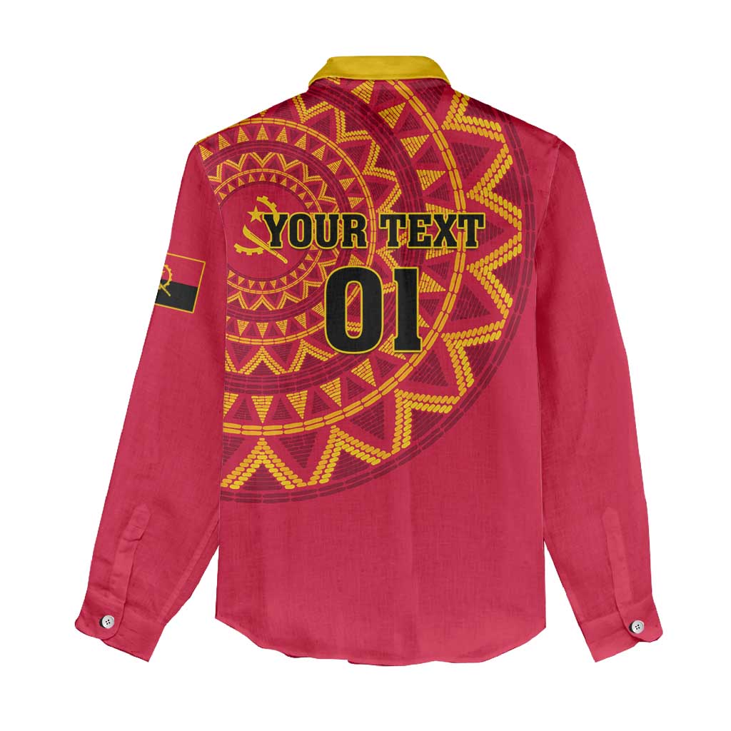 Support Palancas Negras - Red Angola Football Women Casual Shirt LT01