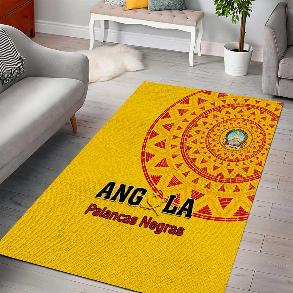 Support Palancas Negras - Yellow Angola Football Area Rug LT01