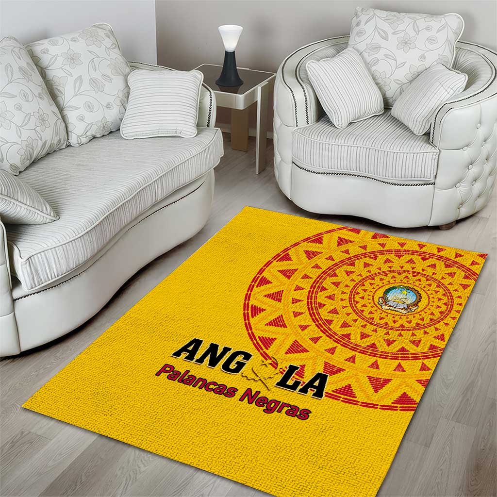 Support Palancas Negras - Yellow Angola Football Area Rug LT01