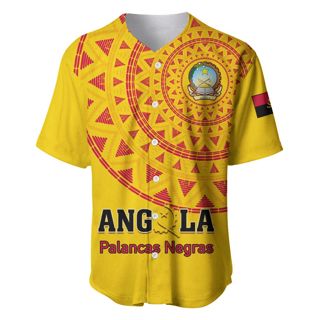 Support Palancas Negras - Yellow Angola Football Baseball Jersey LT01