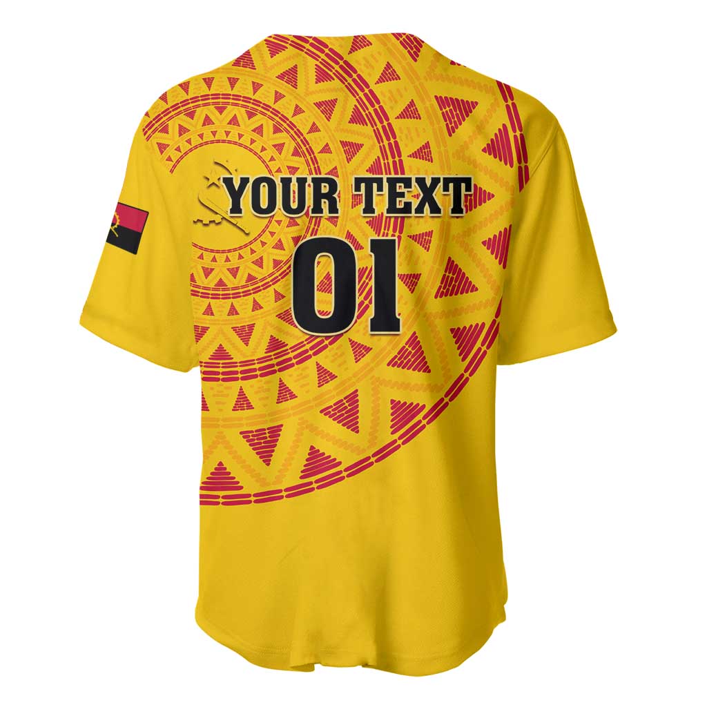 Support Palancas Negras - Yellow Angola Football Baseball Jersey LT01