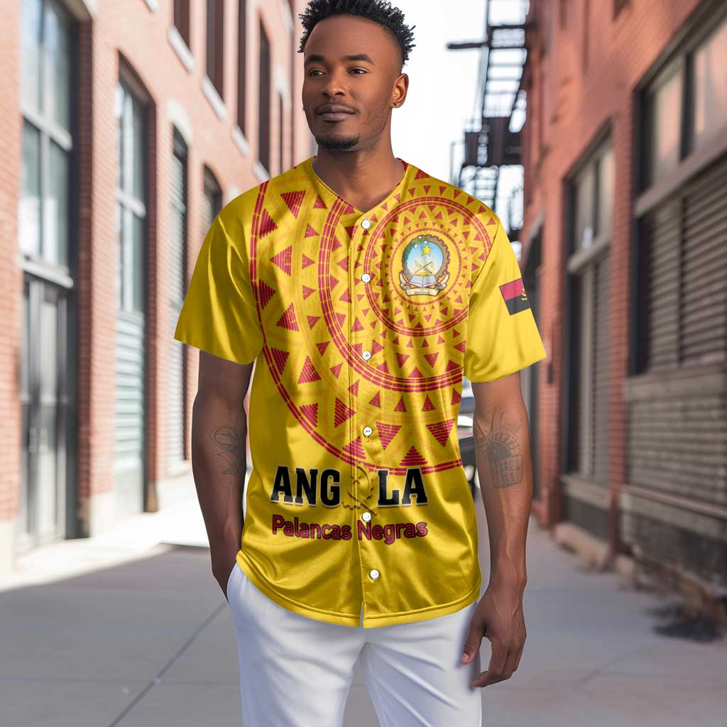 Support Palancas Negras - Yellow Angola Football Baseball Jersey LT01