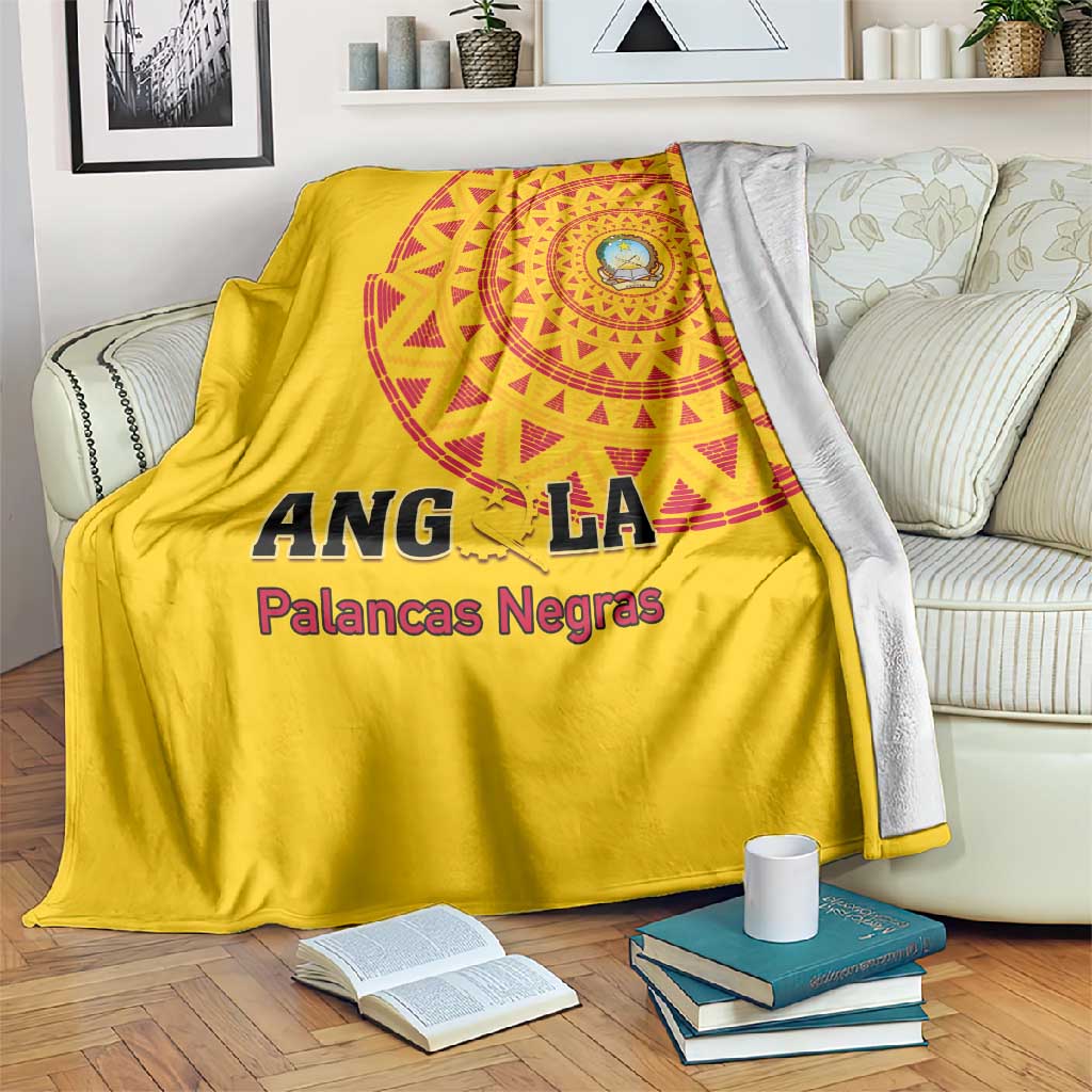Support Palancas Negras - Yellow Angola Football Blanket LT01