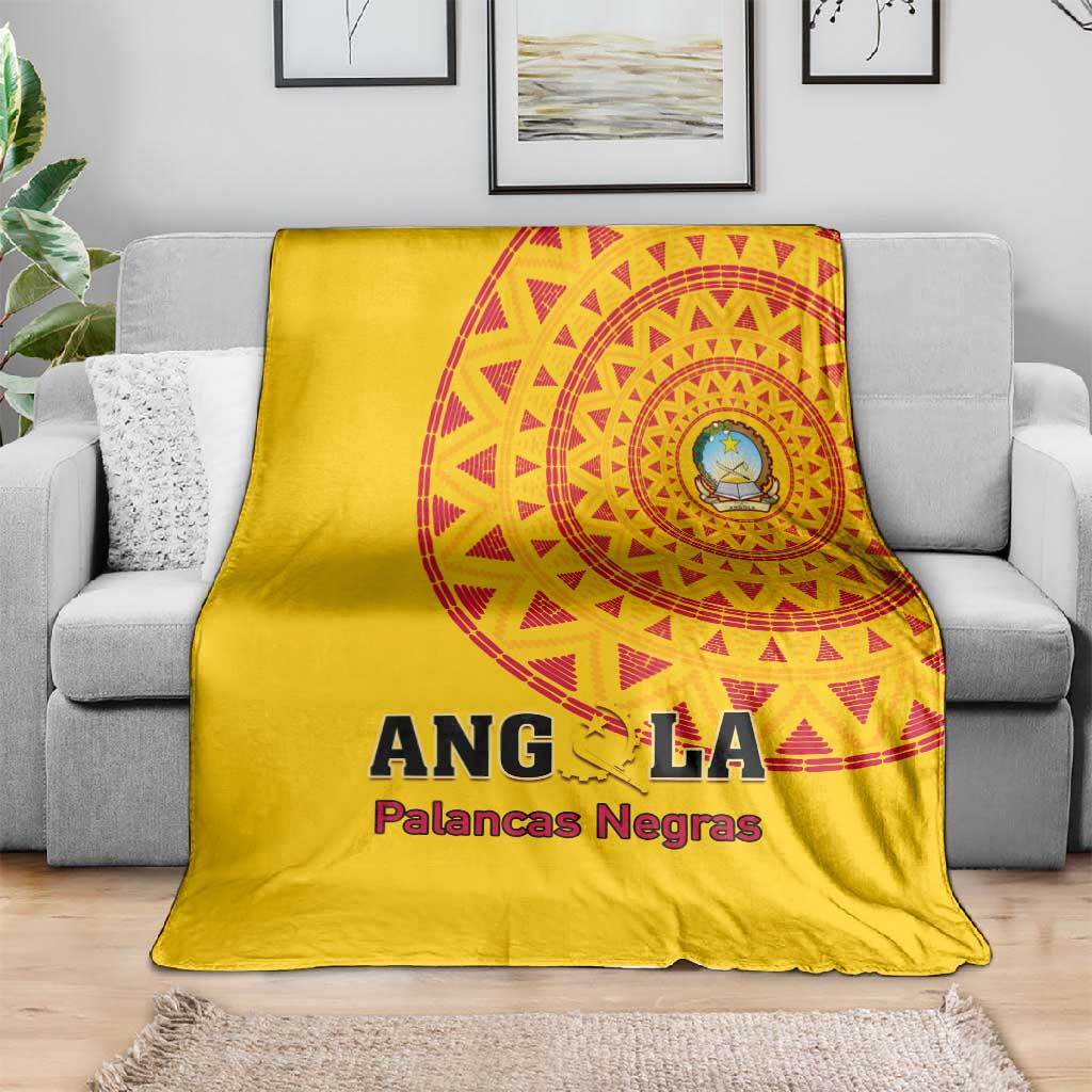 Support Palancas Negras - Yellow Angola Football Blanket LT01