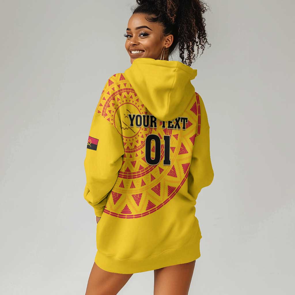 Support Palancas Negras - Yellow Angola Football Hoodie Dress LT01