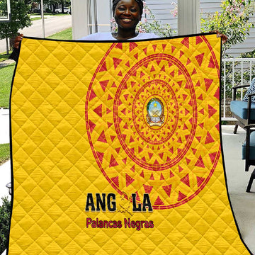 Support Palancas Negras - Yellow Angola Football Quilt LT01