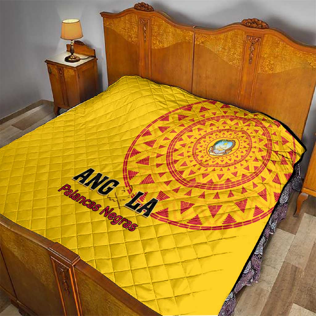 Support Palancas Negras - Yellow Angola Football Quilt LT01