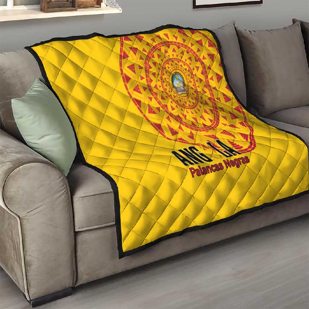 Support Palancas Negras - Yellow Angola Football Quilt LT01