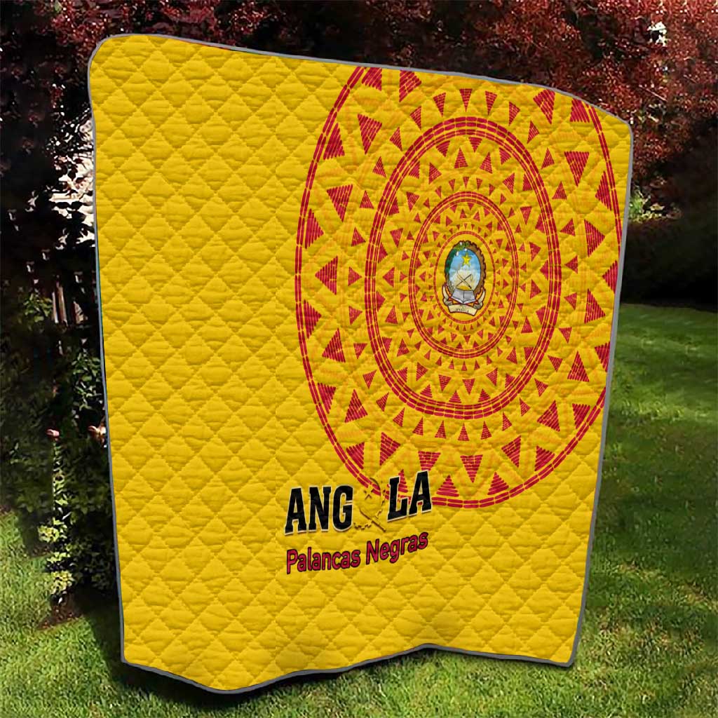 Support Palancas Negras - Yellow Angola Football Quilt LT01