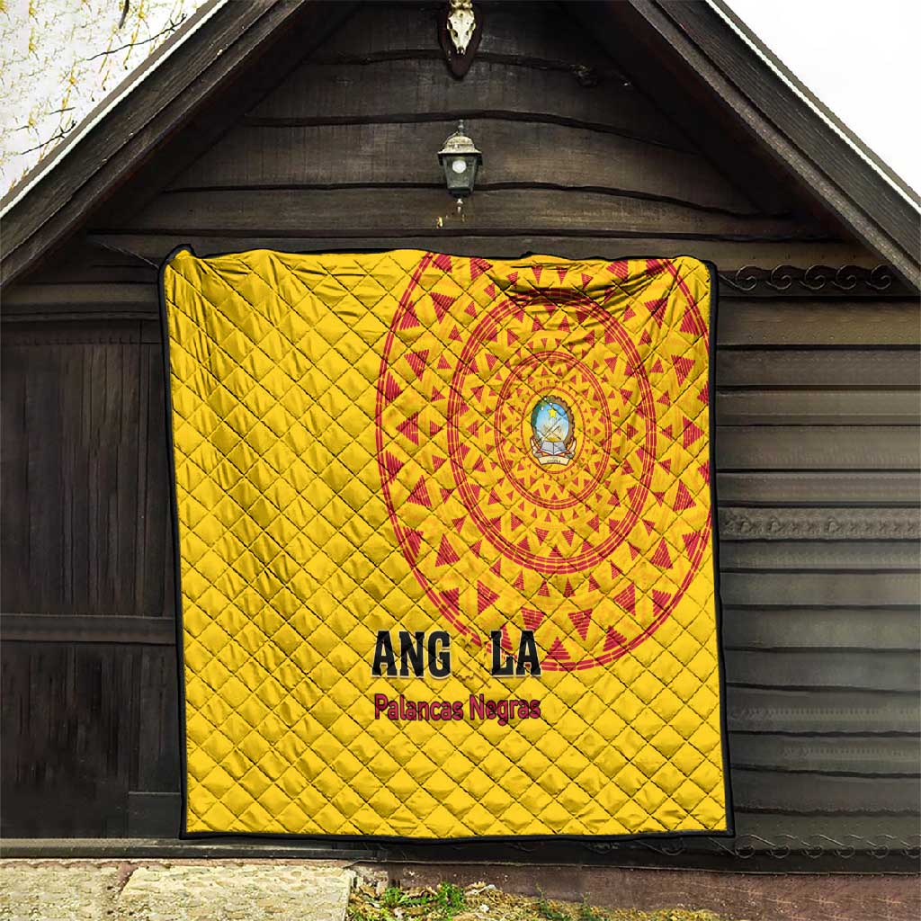 Support Palancas Negras - Yellow Angola Football Quilt LT01