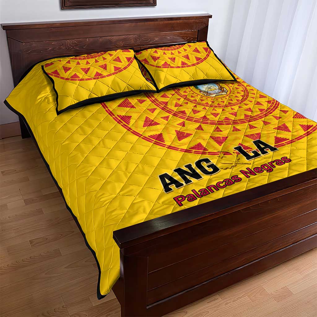 Support Palancas Negras - Yellow Angola Football Quilt Bed Set LT01