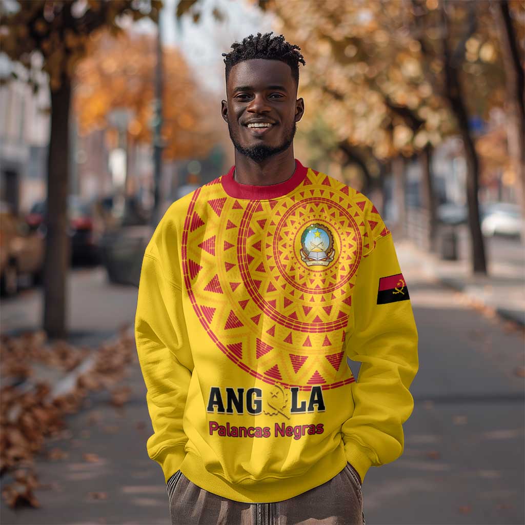 Support Palancas Negras - Yellow Angola Football Sweatshirt LT01