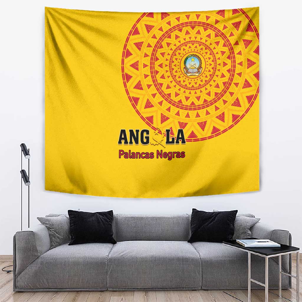 Support Palancas Negras - Yellow Angola Football Tapestry LT01