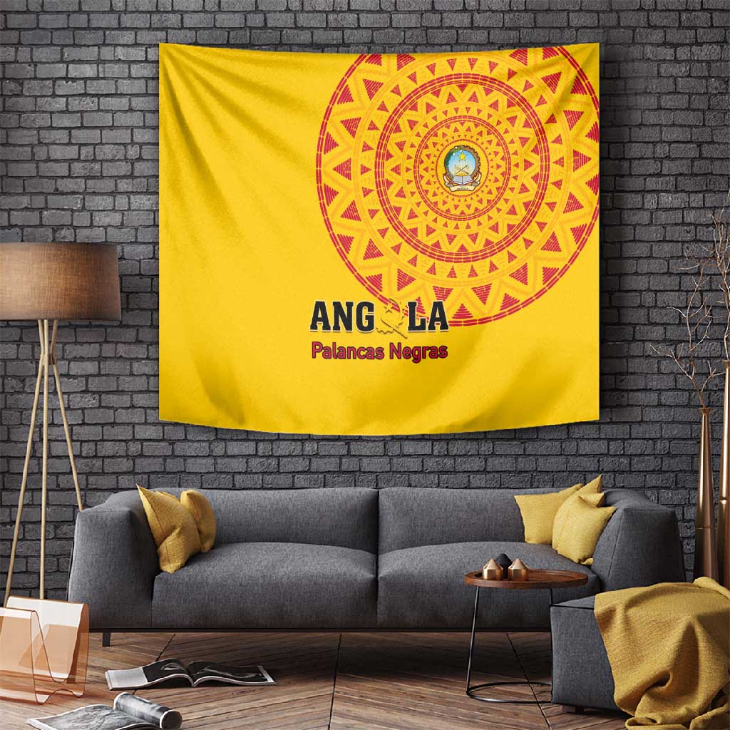 Support Palancas Negras - Yellow Angola Football Tapestry LT01