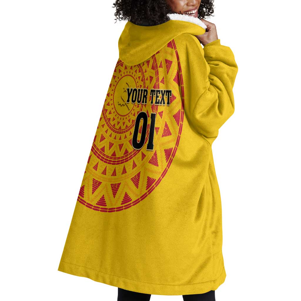 Support Palancas Negras - Yellow Angola Football Wearable Blanket Hoodie LT01