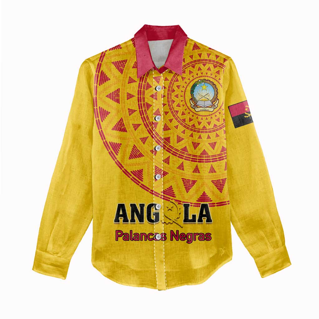 Support Palancas Negras - Yellow Angola Football Women Casual Shirt LT01