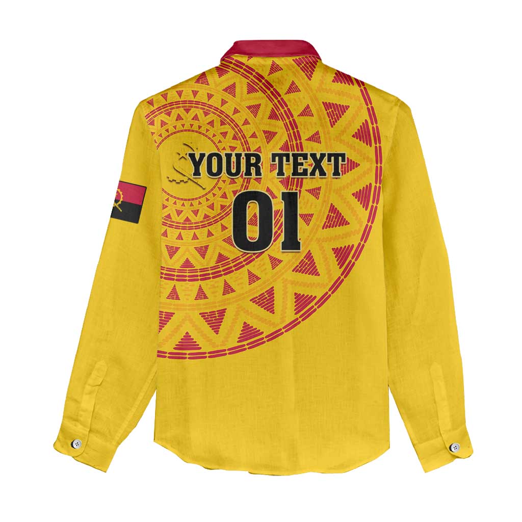 Support Palancas Negras - Yellow Angola Football Women Casual Shirt LT01