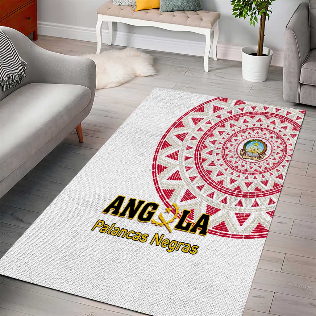 Support Palancas Negras - White Angola Football Area Rug LT01