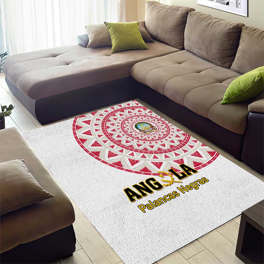Support Palancas Negras - White Angola Football Area Rug LT01