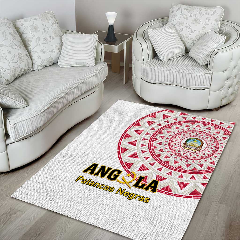 Support Palancas Negras - White Angola Football Area Rug LT01