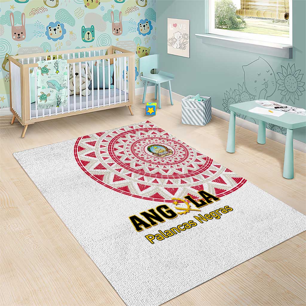 Support Palancas Negras - White Angola Football Area Rug LT01