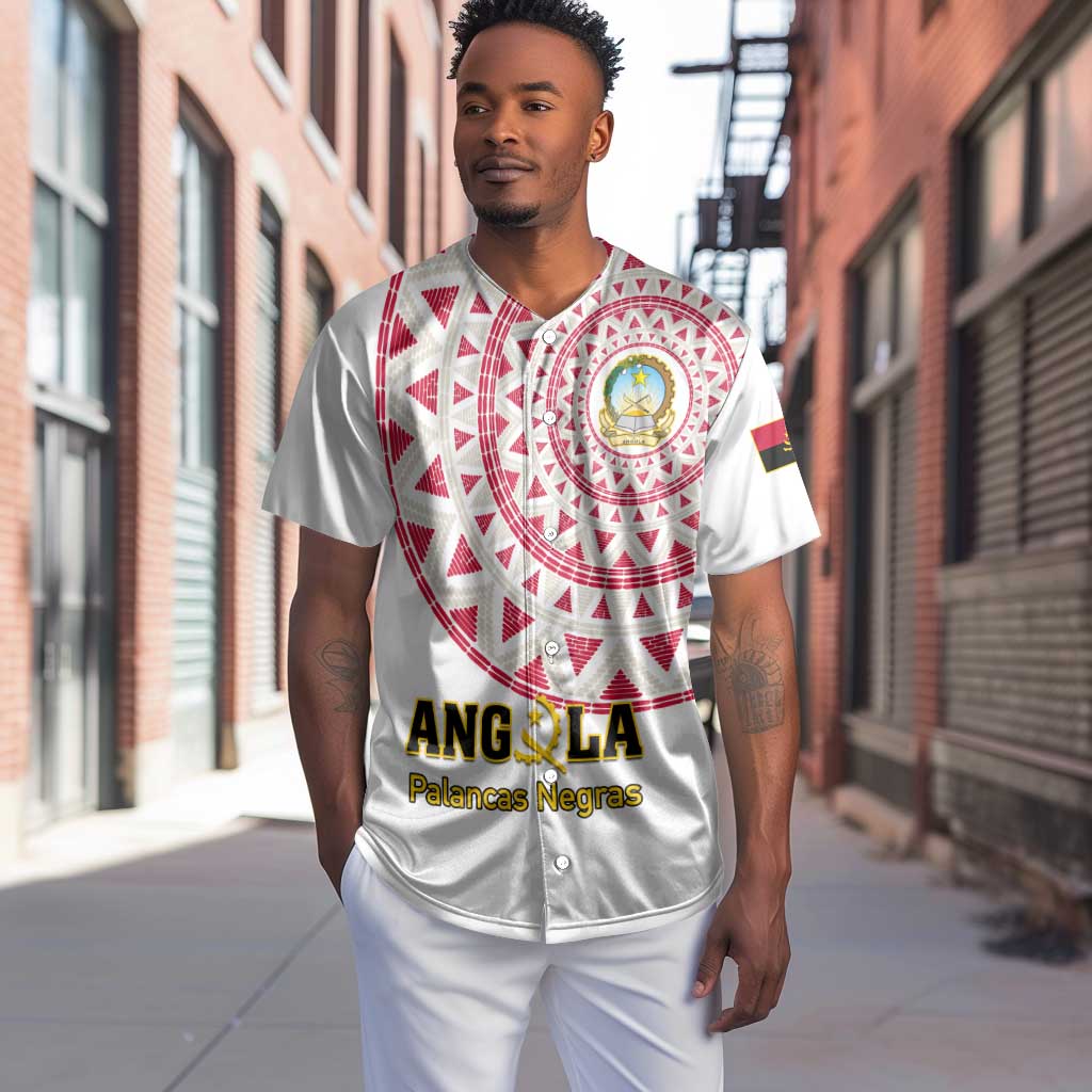 Support Palancas Negras - White Angola Football Baseball Jersey LT01